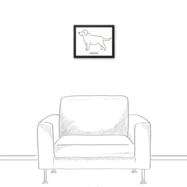 Wall Quotes & Signs-Kirkland's Home Personalized Labrador Retriever Framed Wall Plaque White/Black