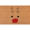 Doormats-Kirkland's Home Personalized Leaf Wreath Coir Doormat Tan/Black/Green