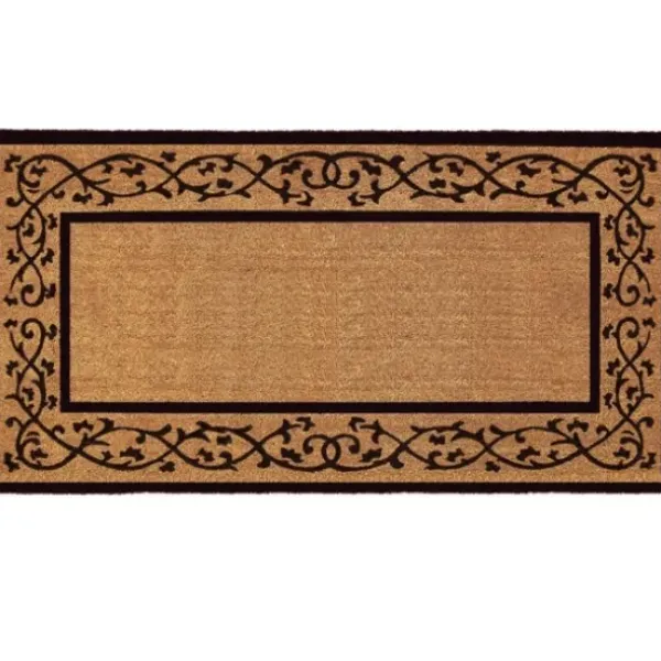 Doormats-Kirkland's Home Personalized Monogram Diamond Doormat Brown/Black