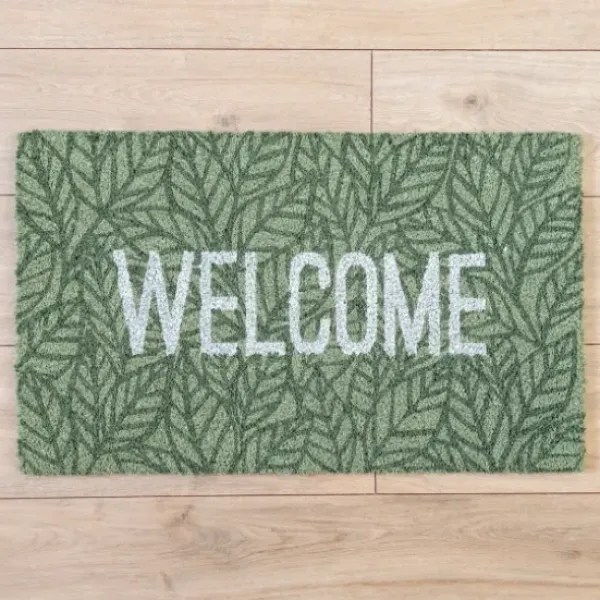 Doormats-Kirkland's Home Personalized Monogram Laurel Doormat Brown/Black