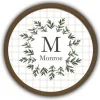 Monogram Wall Decor-Kirkland's Home Personalized Monogram Leafy Frame Plaque Brown