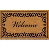 Doormats-Kirkland's Home Personalized Monogram Spring Flowers Coir Doormat Brown/Multi