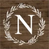 Monogram Wall Decor-Kirkland's Home Personalized Shiplap Wreath Canvas Wall Plaque Brown/White