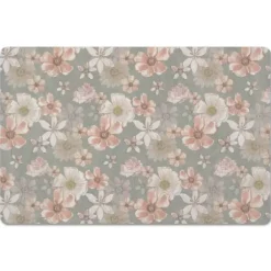 Kitchen & Floor Mats-Kirkland's Home Personalized Taupe Monogram Wavy Lines Floor Mat Tan