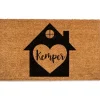 Doormats-Kirkland's Home Personalized Wildflower Doormat Brown/Black