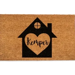 Doormats-Kirkland's Home Personalized Wildflower Doormat Brown/Black