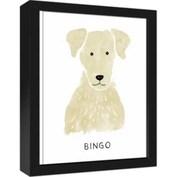 Wall Quotes & Signs-Kirkland's Home Personalized Yellow Labrador Canvas Wall Plaque Tan/Yellow/White