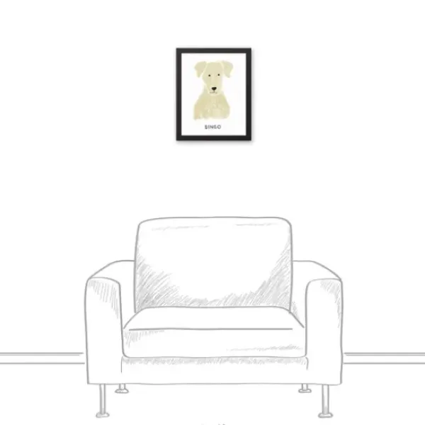 Wall Quotes & Signs-Kirkland's Home Personalized Yellow Labrador Canvas Wall Plaque Tan/Yellow/White