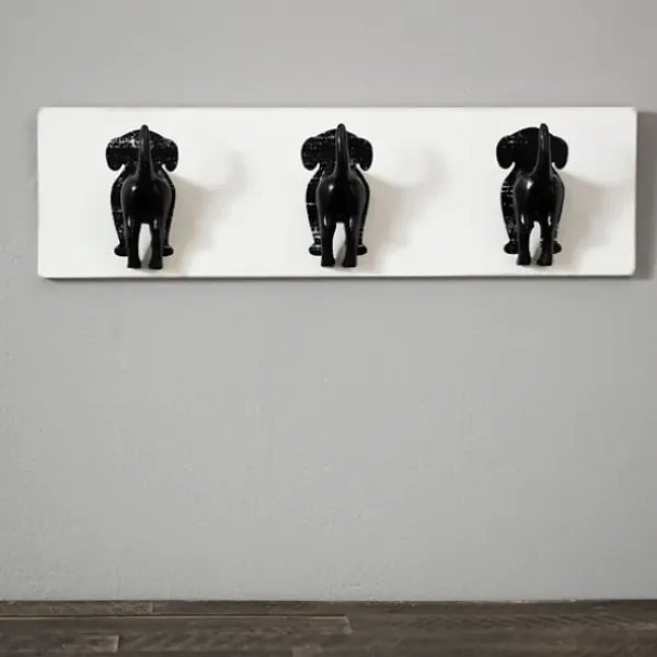 Hooks-Kirkland's Home Pet Leash Hook Wall Plaque White