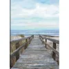 Canvas Art-Kirkland's Home Pier Pressure Canvas Art Print Blue/White