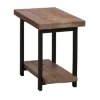Accent & End Tables-Kirkland's Home Pine Wood And Metal Accent Table Brown