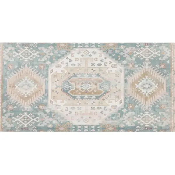 Doormats-Kirkland's Home Pink Aloe There Coir Doormat Pink/Green
