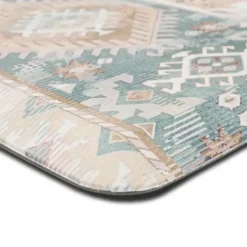 Doormats-Kirkland's Home Pink Aloe There Coir Doormat Pink/Green