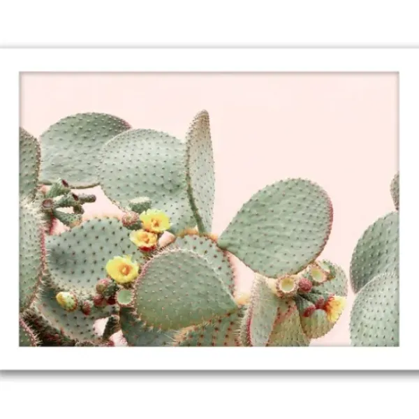 Framed Art-Kirkland's Home Pink Beach Photography Framed Art Prints, Set Of 6 Pink/Green