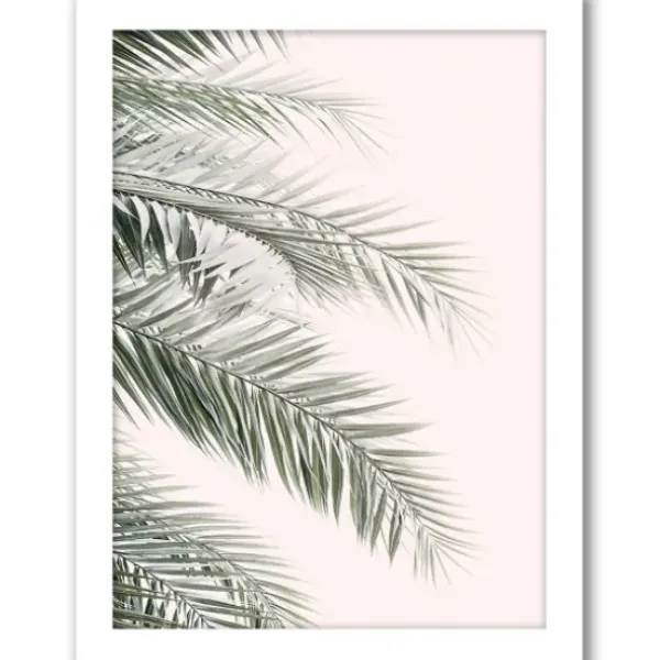 Framed Art-Kirkland's Home Pink Beach Photography Framed Art Prints, Set Of 6 Pink/Green