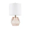 Table Lamps-Kirkland's Home Pink Glass Stella Table Lamp White