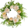 Wreaths-Kirkland's Home Pink Roses, Hydrangeas, And Peonies Wreath Pink/Green