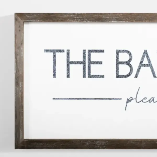 Wall Quotes & Signs-Kirkland's Home Please Seat Yourself Framed Wall Plaque White/Black