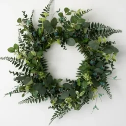 Wreaths-Kirkland's Home Pod Foliage Wreath Green