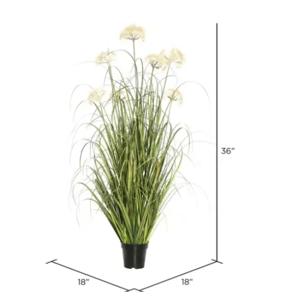 Trees & Topiaries-Kirkland's Home Potted Flowering Grass, 36 In.