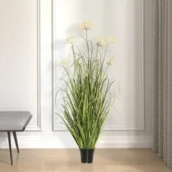Trees & Topiaries-Kirkland's Home Potted Flowering Grass, 36 In.