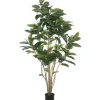 Trees & Topiaries-Kirkland's Home Potted Green Rubber Tree, 5 Ft.