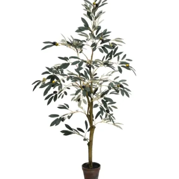 Trees & Topiaries-Kirkland's Home Potted Olive Tree, 4 Ft.