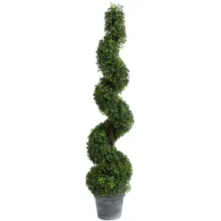 Trees & Topiaries-Kirkland's Home Potted Spiral Boxwood Tree