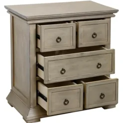 Nightstands-Kirkland's Home Prescott Pine Wood 5-Drawer Nights D Tan
