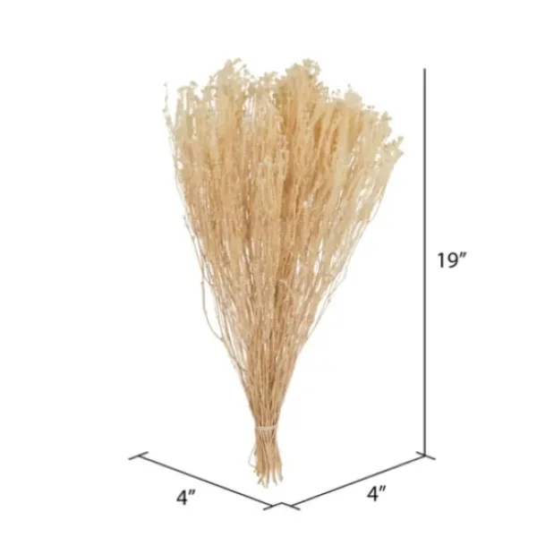 Stems & Bouquets-Kirkland's Home Preserved Natural Bleached Staavia Bush Tan