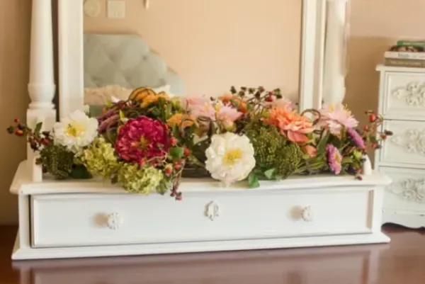 Arrangements & Greenery-Kirkland's Home Pretty Peony Garden Mix Arrangement Pink/Green/Orange/Purple