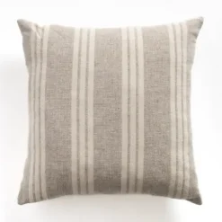Pillows-Kirkland's Home Providence Stripe Pillow Ivory