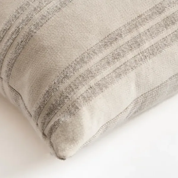 Pillows-Kirkland's Home Providence Stripe Pillow Ivory