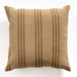 Pillows-Kirkland's Home Providence Stripe Pillow Tan