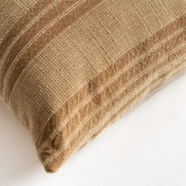 Pillows-Kirkland's Home Providence Stripe Pillow Tan