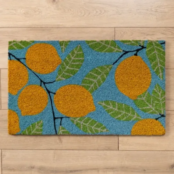 Doormats-Kirkland's Home Pumpkin Anything Coir Doormat Tan/Black