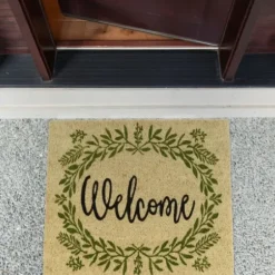 Doormats-Kirkland's Home Pumpkin Spice Hello Doormat Orange