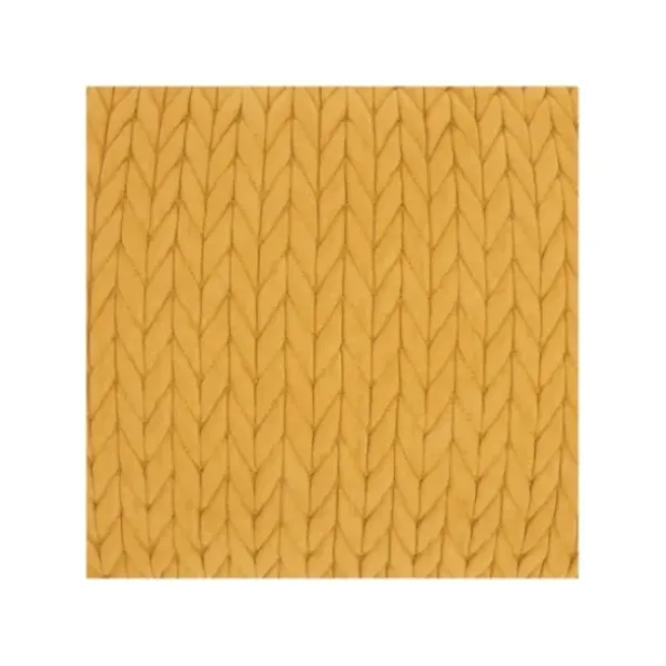 Pillows-Kirkland's Home Quilted Chevron Lumbar Pillow Yellow