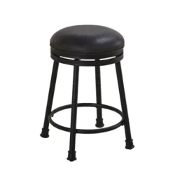 Bar Stools & Counter Height Stools-Kirkland's Home Radnor Cafe Swivel Stool Black