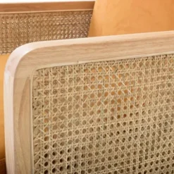 Accent Chairs-Kirkland's Home Rattan Accent Chair Yellow