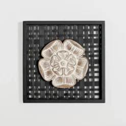 Wall Plaques-Kirkland's Home Rattan Medallion Wall Ii Plaque Black
