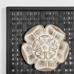 Wall Plaques-Kirkland's Home Rattan Medallion Wall Ii Plaque Black