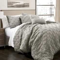 Comforters-Kirkland's Home Ravello 5-Pc. Full/Queen Comforter Set Gray