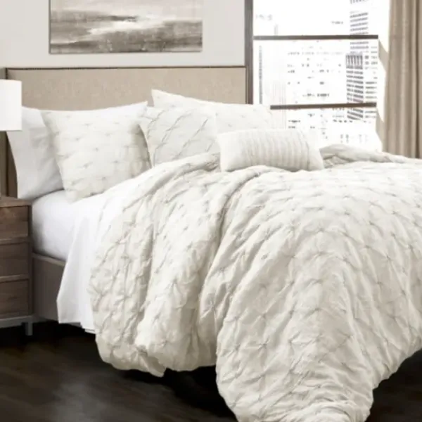 Comforters-Kirkland's Home Ravello 5-Pc. Full/Queen Comforter Set White