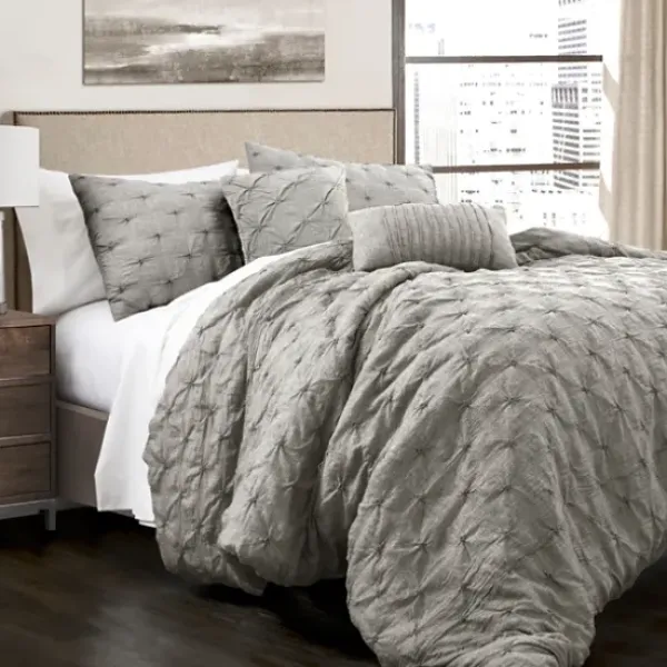 Comforters-Kirkland's Home Ravello 5-Pc. King Comforter Set Gray