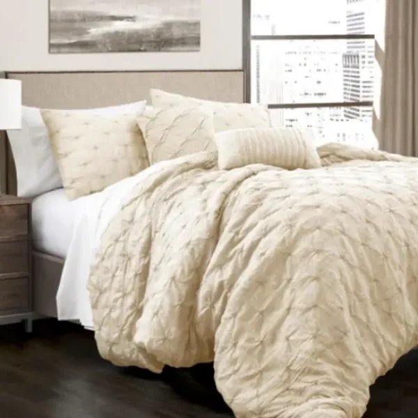 Comforters-Kirkland's Home Ravello 5-Pc. King Comforter Set Ivory