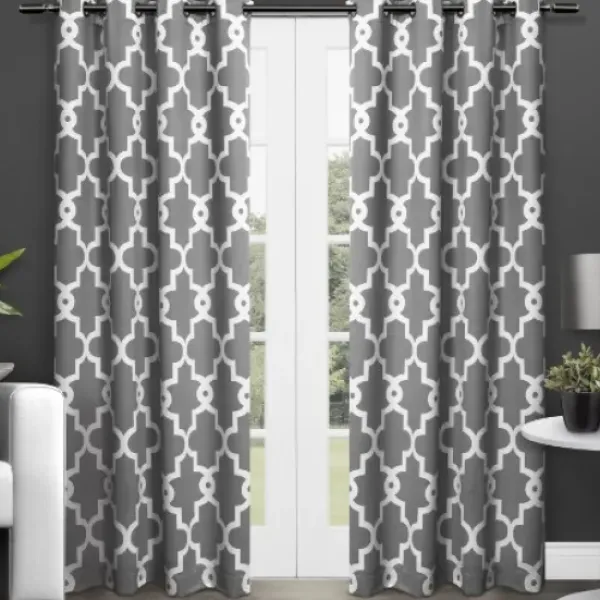 Curtains & Drapes-Kirkland's Home Ravello Pintuck Curtain Panel, 84 In. Gray