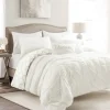 Comforters-Kirkland's Home Ravello Tuck 7-Pc. King Comforter Set White