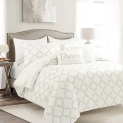 Comforters-Kirkland's Home Ravello Tuck 7-Pc. King Comforter Set White