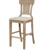 Bar Stools & Counter Height Stools-Kirkland's Home Ray With Washed Finish Bar Stool Brown